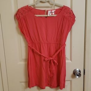 Sassy Maternity Salmon Blouse